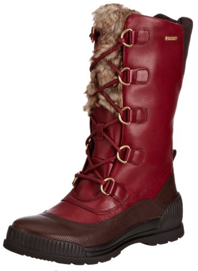 Rockport Womens Aliana Lace Up Snow Boots (Red)